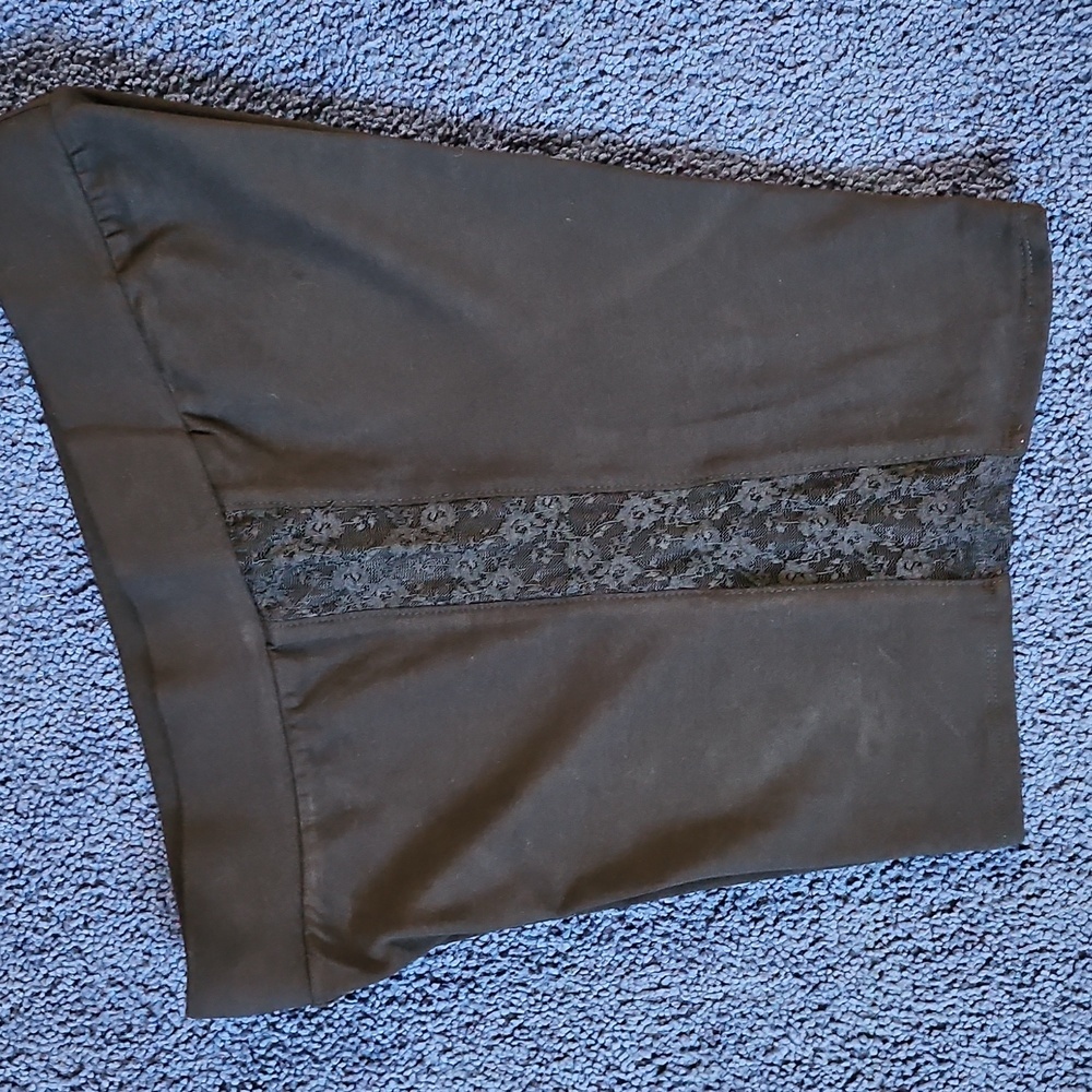 TORRID Plus Size 5"Signature waist Side Lace Bike Short Deep Black 1X - Picture 5 of 11